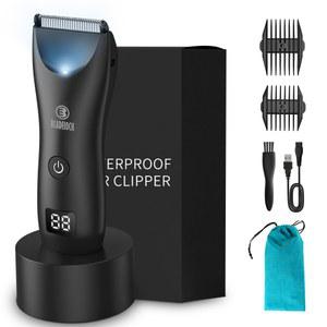 남성용 친밀한 음모 제거 민감한 부위를위한 전기 사타구니 트리머 남성 면도기 방수 안전 바디 헤어