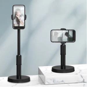 튼튼한 스탠드형 자바라거치대 휴대 폰거치대 탁상용 책상거치대 용거치대 접이식 유튜브핸드 용탁상거치대