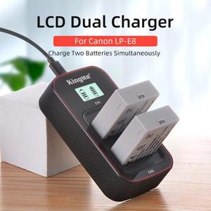 KingMa LP-E8 배터리 캐논 EOS 700D 650D 반란군 T2i 키스 X7i X4 X5 카메라