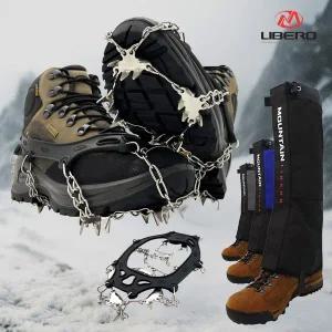 [하프클럽/마운틴이큅먼트]발크 체인 아이젠 23P+스패츠 세트