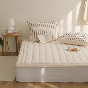 [드리울] 두툼한 고밀도 소프트 극세사 고정밴딩 침대패드 SS/Q