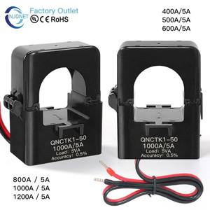 스플릿 코어 전류 변압기 센서 QNCTK1-50 1500A 5A 1000/5A 800/5 05 클래스 클램프 CT 오픈 타입