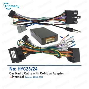 자동차 스테레오 케이블 안드로이드 헤드 유닛 전원 와이어링 하네스 플러그 소켓 커넥터 현대 호환 제네시