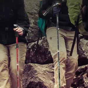 등산 스틱 접이식 휴대용 트레킹폴 조절 가능 지팡이 등산장비