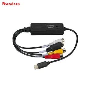 캡쳐보드 안드로이드용 USB 20 C 비디오 캡처 카드 NTSC PAL USB20 AV S 비디오-RCA 게임 녹음기