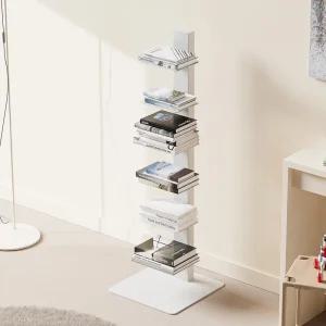 밀라노 북타워 6단 벽 선반 철제 책 북 선반 미니 선반장 수납 책꽂이