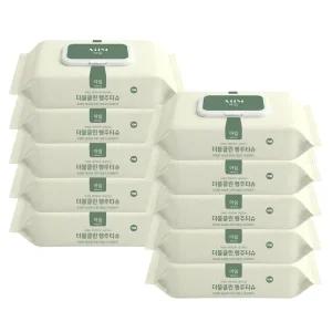 아임 세균닦는 더블클린 행주티슈 70매 10팩 뽑아쓰는 일회용행주 청소물티슈