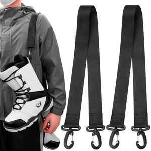 MOPHOEXII 2팩 스키 부츠 캐리어 스트랩 및 스노보드 숄더 슬링 여성용 스케이트 캐리