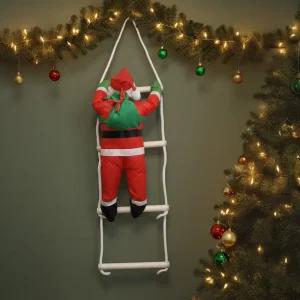 사다리 타는 산타 장식 인형 크리스마스 트리 벽 소품 대형 싼타