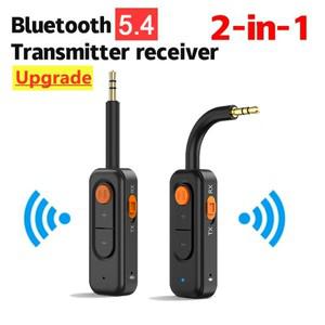 TV 헤드셋용 Aux 블루투스 리시버 송신기 무선 오디오 어댑터 자동차 라디오 비행 Mp3 플레이어 스피커용 2