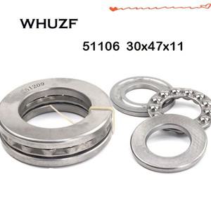 2PCS 51106 평면 스러스트 볼 베어링 304711mm 플랫 씰 고속 및 정밀 ABEC-7