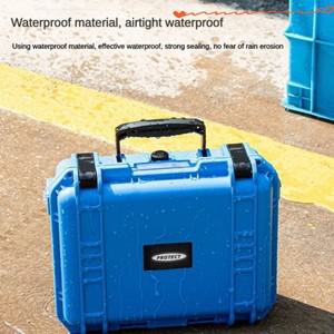 스폰지가있는 휴대용 안전 보호 상자 두꺼운 플라스틱 방수 도구 카메라 악기 장비