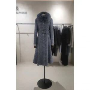 모조에스핀 탈부착 폭스카라 플레어 코트 J234MSG426