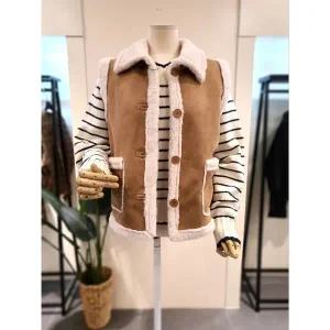 [대구백화점] [미스칸트]에코 양면 무스탕 조끼(KOLTPB02BR)
