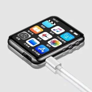 MP3 MP4 플레이어 풀 터치 스크린 무손실 음악 플레이어 블루투스 호환 HiFi MP4 스피커/FM 라디오/전자책/