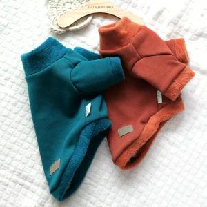 밍크퍼 털기모 목폴라 티셔츠 따뜻한 국산 자체제작 강아지옷 루나몽 애견 반려견 의류 후리스