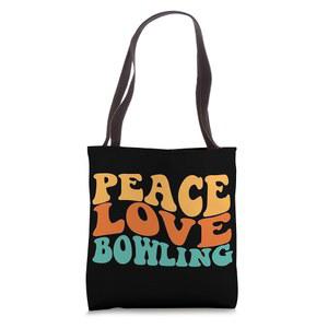 그루비 피스 러브 볼링 토트백