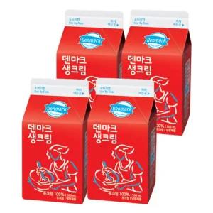 덴마크 생크림 500ml 4개