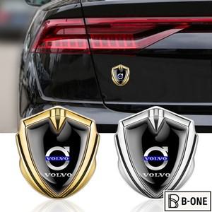 자동차 방패 배지 스티커 바디 사이드 윈도우 장식 액세서리 볼보 V40 V50 S40 S80 XC60 S90 S60