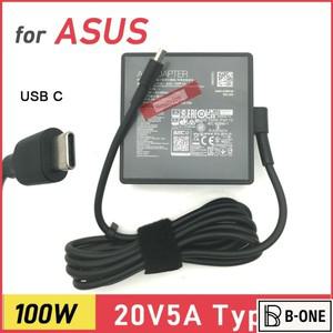 정품 100W USB C 충전기 (아수스 ROG Ally X Dock Flow X13 Z13 GV301 비보북 S 14 15 16X 노트북 어댑터)