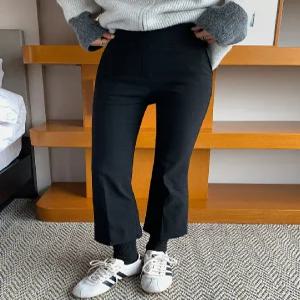 MADE 기모 사방스판 세미부츠컷 하이 밴딩 슬랙스 (+숏/롱ver)