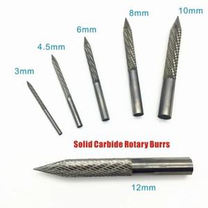 1pc  초경 커터 탄소강 로터리 버 공압 드릴 비트 패치 플러그 타이어 수리 키트 3 4.5 6 8 10 12mm