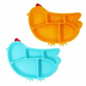 [골드스마일]흡착식 유아 실리콘 이유식판 5칸 아기