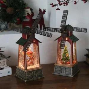 오르골 풍차 2type 워터볼 크리스마스