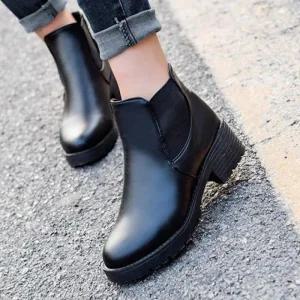 여성 첼시 여자워커 부티 앵클 힐 C189 부츠