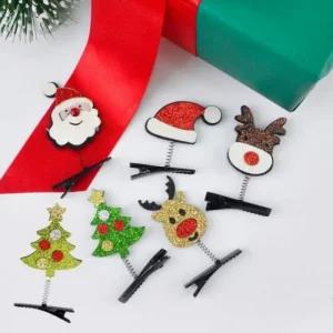파티 단체선물 집게 성탄절 머리핀 크리스마스