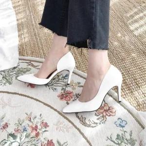 정장구두 토오픈 미들힐 샌들 구두 여성신발 여성화