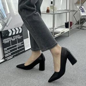 펌프스힐 구두 여자구두 베이직 웨지힐 정장구두