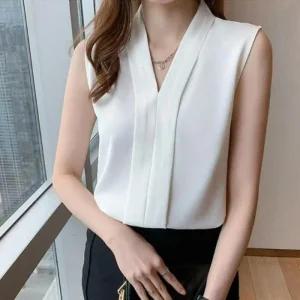 4컬러 보들 블라우스 여성나시 슬리브리스 민소매