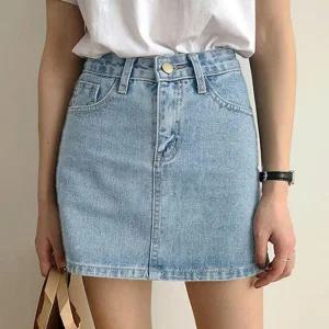 미니 데님스커트 스커트 워싱데님 청치마 캐주얼