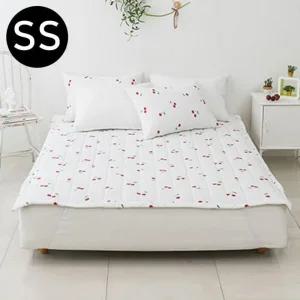 여름 밴딩패드 (화이트) 해피니 슈퍼싱글 체리 SS 시어서커