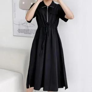 여성 여름 연말룩 치마 기본 오피스 하객룩 엠로트 반팔 카라 데이트 원피스 데이트