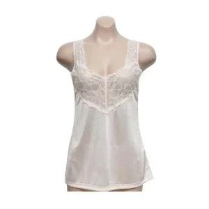 인견 레이스 여성 언더웨어 민소매 런닝 - 베이지