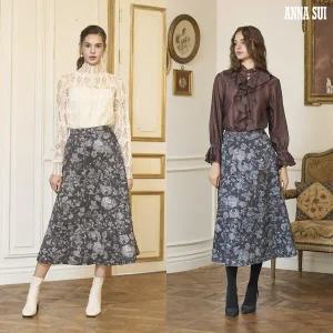 25FW 시그니처 플라워 데님 스커트