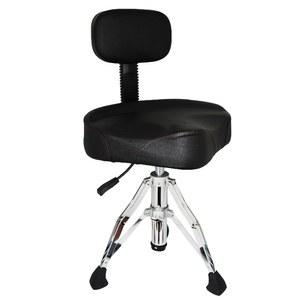 드러머 성인을 위한 등받이가 있는 PFUGMU 드럼 왕좌, 헤비 듀티 조절식 유압 의자 모터사이클 스타일 시트 스툴
