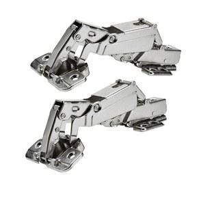 탐비 175도 경첩 프레임리스 캐비닛 도어 숨겨진 유압 조절식 마운팅 경첩, 옷장용 니켈 도금 강철 완충 댐퍼, 1쌍/2개(전체 오버레이)