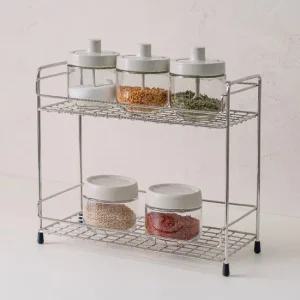 스텐 다용도 주방 욕실 미니 선반 2단 정리대