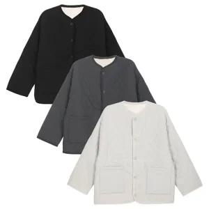 [모로엠] 맨즈 베이직 퀼팅패턴 양털 라이트 점퍼 5C-JUW-Q047