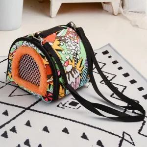 고슴도치용품 동물 기니 클로저휴대용 소형 스트랩 돼지 여행 지퍼 용품탈착식 가방애완