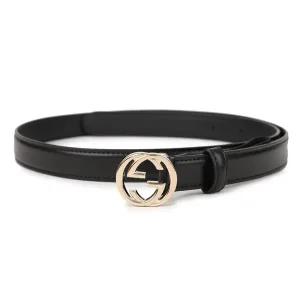 [구찌] 인터로킹 G 버클 벨트 813005-0YA0G-1000