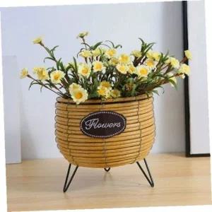 [셀러에이드]화분 인테리어 커버 스탠드 플라워 바구니 미니 소품정리함