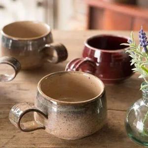 [골드스마일]이천도자기 낮은 버기 도자기 커피잔 찻잔 선물용