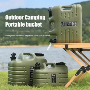 용기 위한 등산장비 분리형 대용량 누출 수도꼭지가 식수통 물 여행 18L 휴대용 없음 있는 운전을