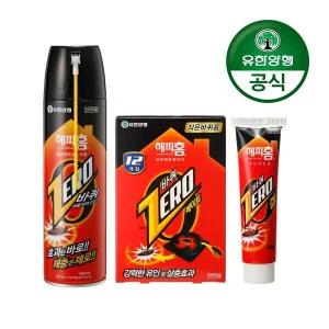 [유한양행]해피홈 작은 바퀴벌레용 제거 Kit(겔 60g+베이트 12입+바퀴제로 에어로솔)