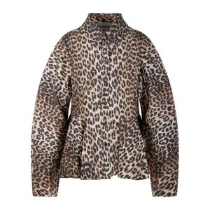 버튼 프론트 스트레치 코튼 페플럼 셔츠 A1040058 859