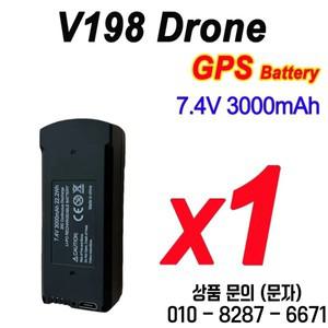 기존 V198 MAX PRO GPS 드론 배터리 7.4V 3000mAh 8K RC Quadcopter 예비 부품 액세서리